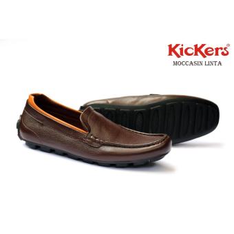 Jual Sepatu  slip on kickers linta brown Online Terjangkau 