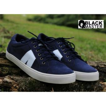 Gambar Sepatu Sneaker Pria  Sepatu Blackmaster  BLACKMASTER ARL LOW ( Biru)