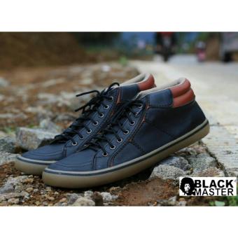 Gambar Sepatu Sneakers Kasual Pria Terbaru   Blackmaster Geox   black