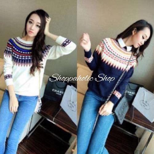 Shoppaholic Shop Sweater Wanita Basic Pinky / Sweater Wanita / Baju Hangat / Baju Tebal / Sweater Panjang / Kaos Sweater