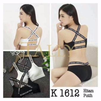 Sport Bra 1612 Bralette Kemben Tali Silang - PUTIH Juni 2018 - 2 Sport Bra 1612 Bralette Kemben tali silang - PUTIH - 2
