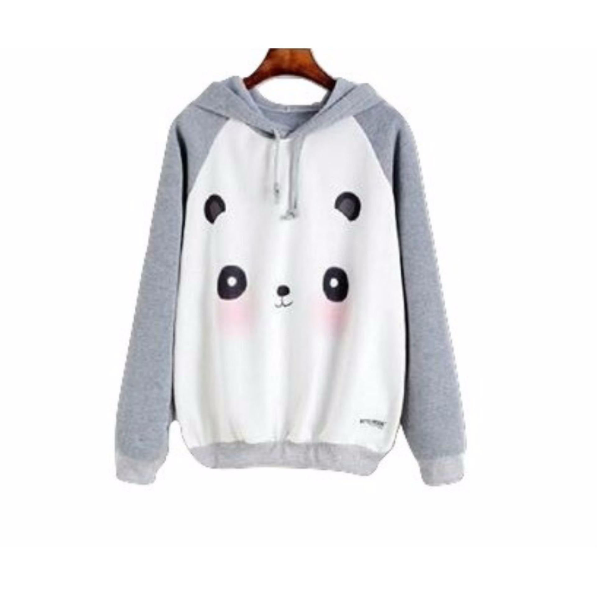 SWeater Wanita Oblong - Panda Bumbum - Fleece