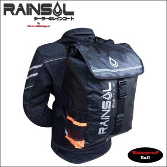 jual tas anti air hujan rainsol black biker touring jual tas anti air hujan rainsol black biker touring