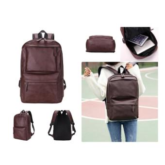 Features Tas  Pria  Ransel Bagpack Kulit Coklat  hitam Import 