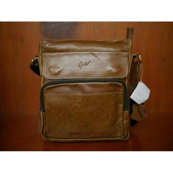 TAS SELEMPANG PRIA TANGGUNG KULIT ASLI IMPORT GIORGIO AGNELLILT3079-BROWN
