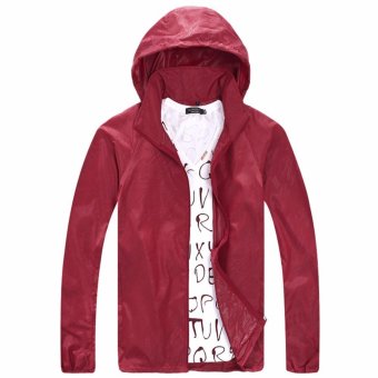 TUUMIKI Lightweight Rainwear Active Outdoor Hoodie Cycling Running Windbreaker Jacket Burgundy - Intl September 2019 - 4 TUUMIKI Lightweight Rainwear Active Outdoor Hoodie Cycling Running Windbreaker Jacket Burgundy - intl - 4