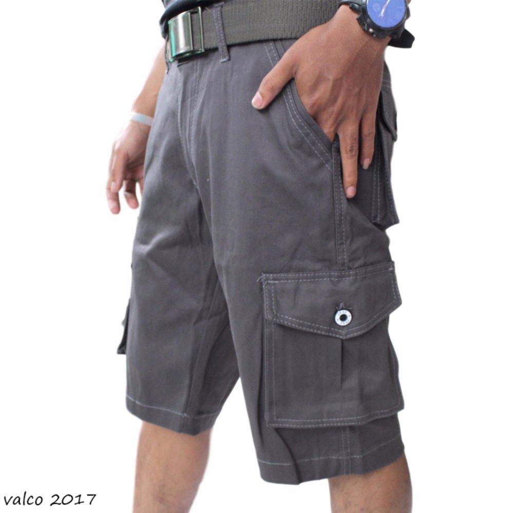 Valco Celana Cargo Panjang Pria - Hitam
