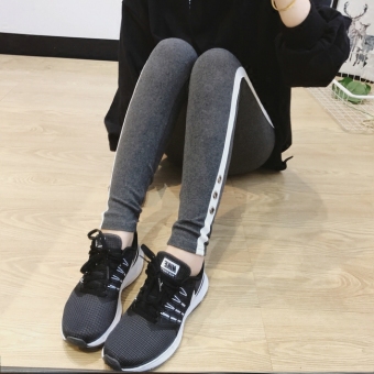 Pencari Harga Versi Korea dari katun stretch perempuan baru pensil celana kaki bottoming celana (Abu