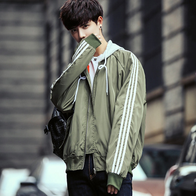 Flash Sale Versi Korea yang baru lengan panjang luar tampan jaket mantel musim gugur (Tentara