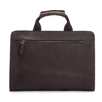 Vintage Genuine Crazy Horse Leather Men's Briefcase Messenger Bag Laptop Bag Shoulder Bag Cross Body Bag - Intl September 2019 - 3 Vintage genuine crazy horse leather Men's briefcase messenger bag laptop bag shoulder bag cross body bag - intl - 3