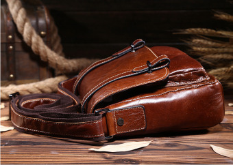Vintage Genuine Crazy Horse Leather Men's Messenger Bag Shoulder Bag Cross Body Bag - Intl September 2019 - 4 Vintage genuine crazy horse leather Men's messenger bag shoulder bag cross body bag - intl - 4