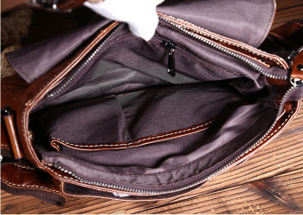 Vintage Genuine Crazy Horse Leather Men's Messenger Bag Shoulder Bag Cross Body Bag - Intl September 2019 - 5 Vintage genuine crazy horse leather Men's messenger bag shoulder bag cross body bag - intl - 5