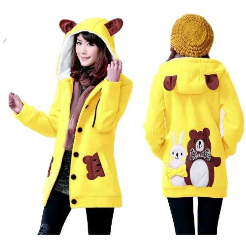Vrichel Collection Jaket Wanita Bear & Bunny (Abu) Vrichel Collection Jaket Wanita Bear & Bunny (Abu)