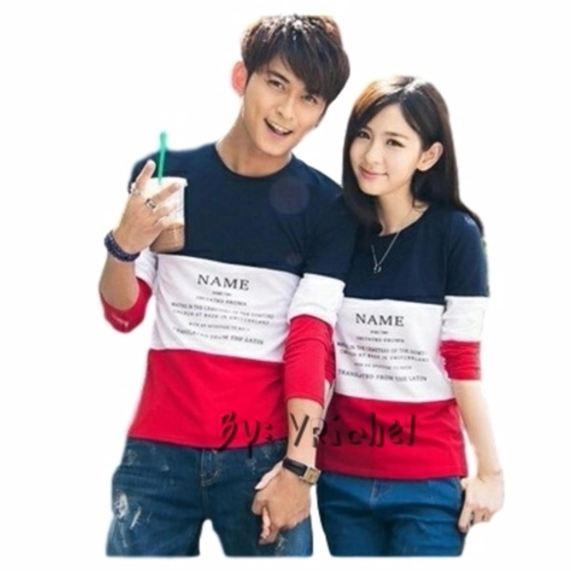 Vrichel Collection Sweater Couple Name (Hitam)