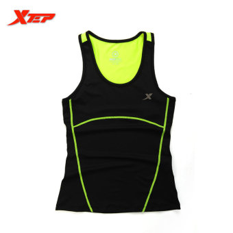 XTEP Women Running Fitness Sleeveless Vest Summer Style Yoga Shirts Top Quick-Drying Female Women Gym Sport Shirt (Black) - Intl Juni 2018 - 2 XTEP Women Running Fitness Sleeveless Vest Summer Style Yoga Shirts Top Quick-Drying Female Women Gym Sport Shirt (Black) - intl - 2