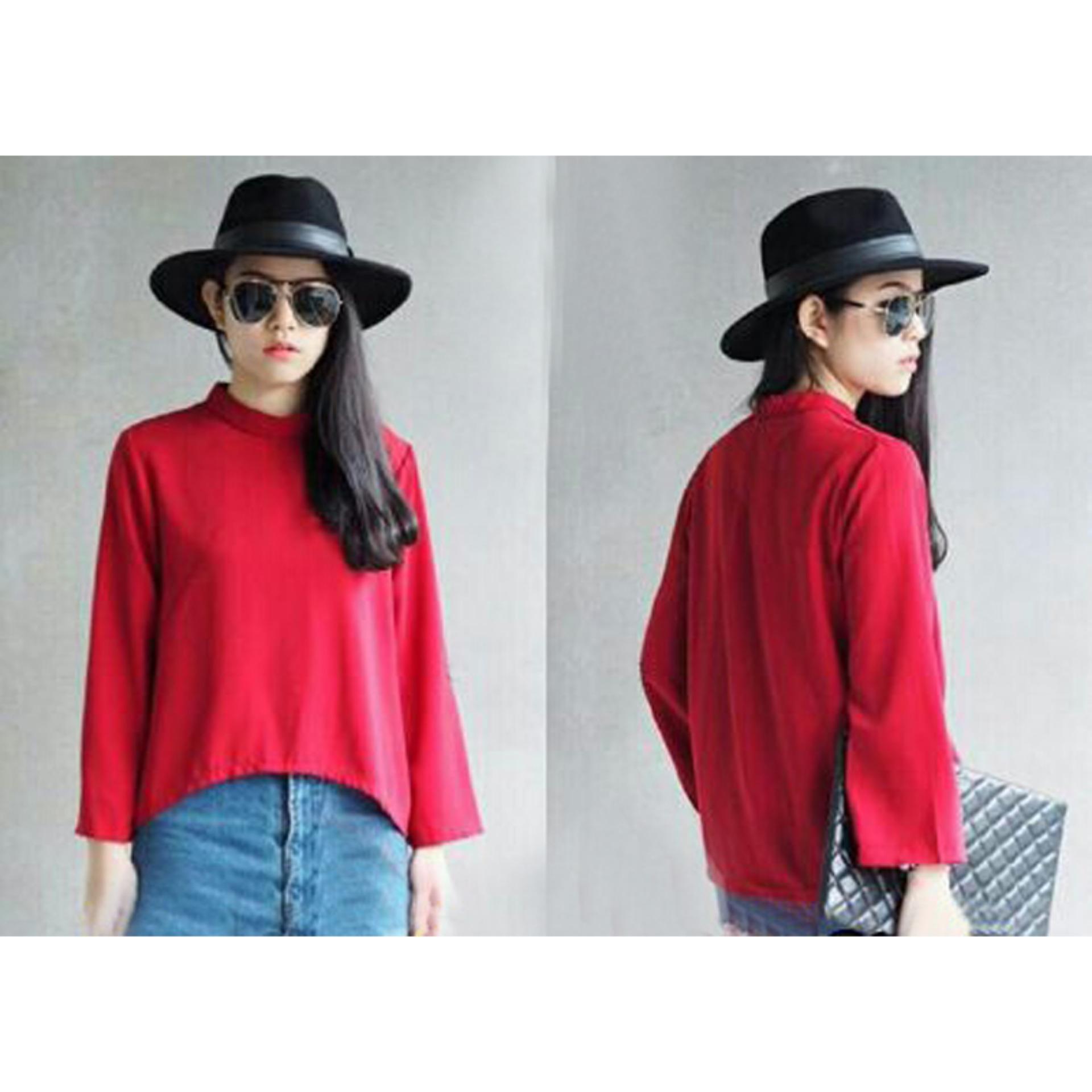 Yuki Fashion Sadayo Blouse - Merah Yuki Fashion Sadayo Blouse - Merah