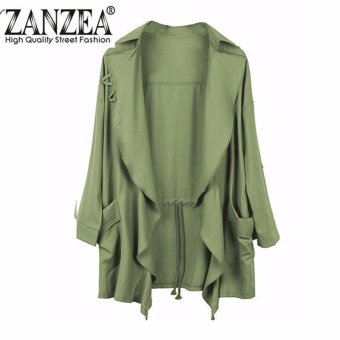 Jual Zanzea Women Trench Coat Outerwear Casual Lapel Windbr Eaker ...