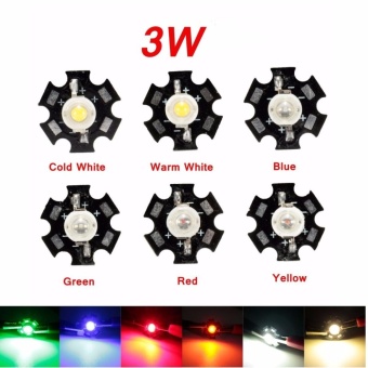 Gambar 1 pcs 1W 3W 10W High Power LED with PCB   Grow lights aquarium LEDUK COB (Red)   intl