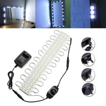 Gambar 10ft LED Mirror Light Kit Hollywood Makeup Mirror Light Vanity White with Dimmer US Plug   intl