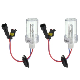 Gambar 1Pair H1 100W HID Xenon Conversion Light Bulbs AC12V 4300K   intl