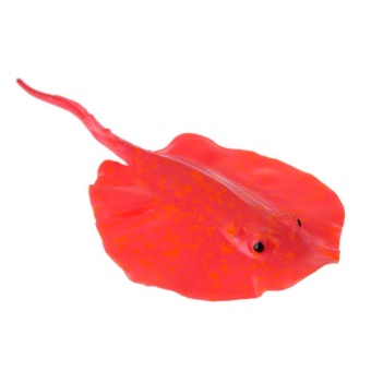 Gambar 1pc Glowing Aquarium Artificial Manta Ray Fish Tank Devil Ray Aquatic Decor(Rose)   intl