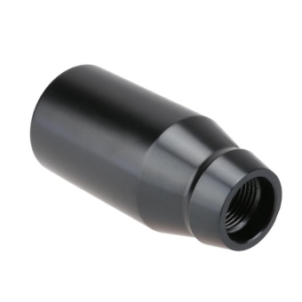 Gambar 1pc Polished Aluminum Alloy MT Car Gear Stick Shift Handle KnobReplacement(Black)   intl