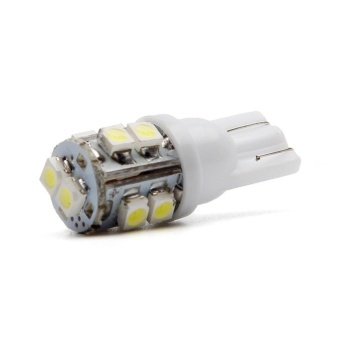 Gambar 1X Warm White T10 10 SMD Car Side Wedge LED Light Lamp Bulb W5W 194168 2825   intl