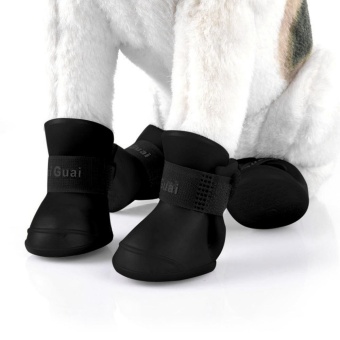 Gambar 2 Pair Lightweight Pet Foot Shoes Anti skid Rain Boot Dog Product  intl