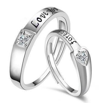 2 PCS Disesuaikan Cincin Pasangan Cincin Jewellry 925 Perak Adjustable Pecinta Cincin E028 Juni 2018 - 2 2 PCS disesuaikan cincin pasangan cincin Jewellry 925 perak Adjustable pecinta cincin E028 - 2