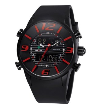 2016 Men Quartz Watch Sports Watches Mens Fashion Casual WatchVogue Mens Army Military Wristwatch Orologi WEIDE ClockRelojes(Red)(Not Specified)(OVERSEAS) - intl  