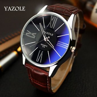 2016 Top Brand Luxury Quartz Watch Men Famous Wristwatches MaleClock Leather Wrist Watch Business Fashion Casual Dress Watches(Not Specified)(OVERSEAS) - intl  