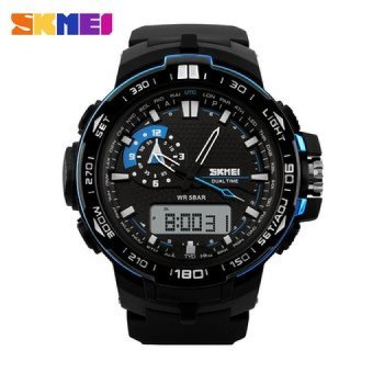 2017 Mens Quartz Digital Watch Men Sports Watches RelogioMasculino S Shock Relojes LED Military Waterproof Wristwatches(Not Specified)(OVERSEAS) - intl  