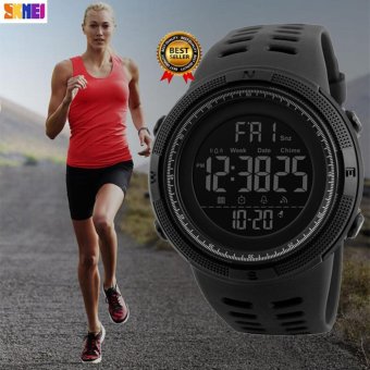 2017 New Popular SKMEI Women Men Sports Watches Countdown Double Time Watch Alarm Chrono Digital Wristwatches 50M Waterproof Relogio Masculino 1251 - intl  