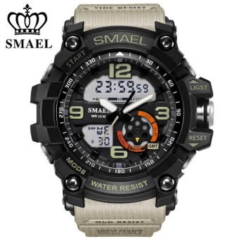 2017 Top Brand SMAEL LED Digital Quartz Watch Men Shock Resistant Style Sport Military wrist watches 1617 - intl  