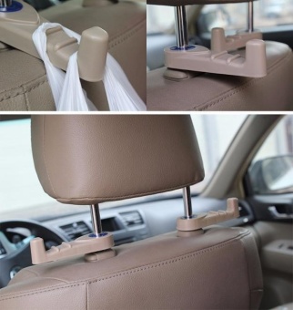 Gambar 2Pc Car Seat Truck Coat Hook Purse Bag Hanging Hanger Auto BagOrganizer Holder   intl