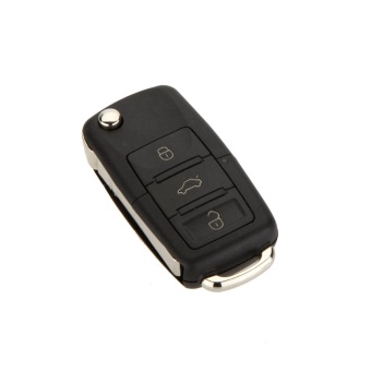 Gambar 3 Button Replacement Car Remote Key Case Fob Shell Flip Blade for VW Jetta Beetle   intl