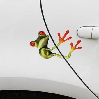 Gambar 3D Hug Frog Funny Car Stickers Truck Window Decal Graphics Sticker  intl