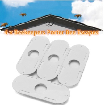 Gambar 4 x Beekeepers Porter Bee Escapes White Useful Beekeeping Beekeeper Tools   intl