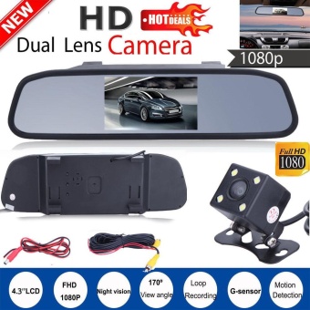 Gambar 4.3 Car TFT LCD Mirror Monitor+Wired Reverse Car Rear View BackupCamera Kit   intl