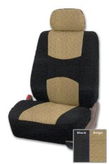 Adepe sarung jok sporty mobil new avanza 2008 - 2011 ( black - beige b )