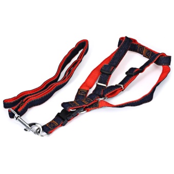 Gambar Adjustable Cowboy Harness Rope Anti bite Strap Belt for Pet DogOutdoor Playing   intl