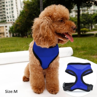 Gambar Adjustable Dog Collar Leads Chest Harness Strap Pet Puppy Cat MeshVest   intl