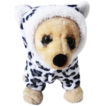 Gambar aiweiyi Dog Soft Hoodie In Cheetah Leopord Design Jumpsuit WinterDog Coat Clothes   L   intl