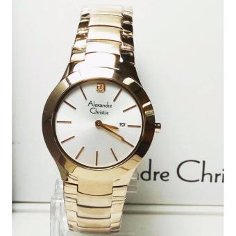 ... Alexandre Christie AC8028L Jam Tangan Wanita Stainless Steel Gold