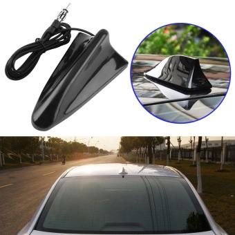 Allwin Sirip Hiu Mobil Truk FM Radio Antena Universal RV ABS AerialAtap Atas Hitam
