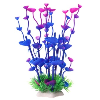 Gambar Artificial Plastic Grass Fish Tank Water Plant Aquarium Decor   intl