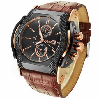 BADACE Luxury Brand Quartz Watch Men 3Atm Watch Military SportsWatch Men Wristwatch Leather Strap Watch Relogio Masculino MensWatch - intl  