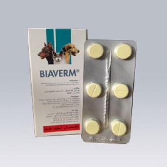 Biaverm - Obat Cacing untuk Anjing dan Kucing - 3tablet Biaverm - Obat Cacing untuk Anjing dan Kucing - 3tablet