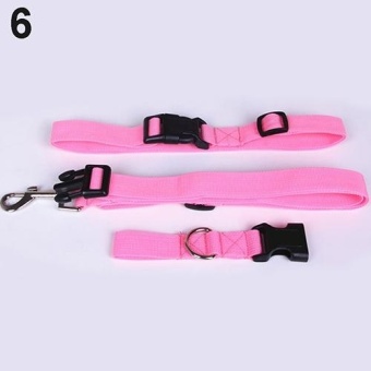 Gambar Bluelans(R) Adjustable Hands Free Running Walking Jogging Pet Dog Waist Leash Traction Rope (Pink light)   intl