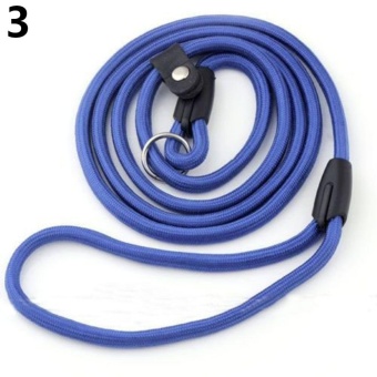 Gambar Bluelans(R) Adjustable Leash Lead Strap Nylon Traction Rope Pet Dog Collar Outdoor Training (Blue)   intl